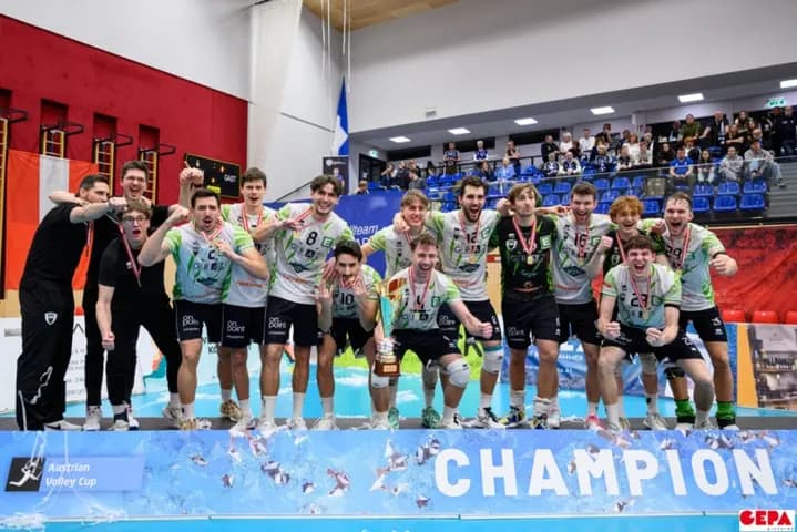 UVC Graz ist doppelter Cup Sieger