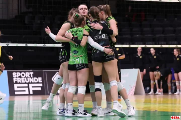 Entscheidungsspiel um Halbfinale für UVC Graz Damen / Herren verlieren die Serie 1:3