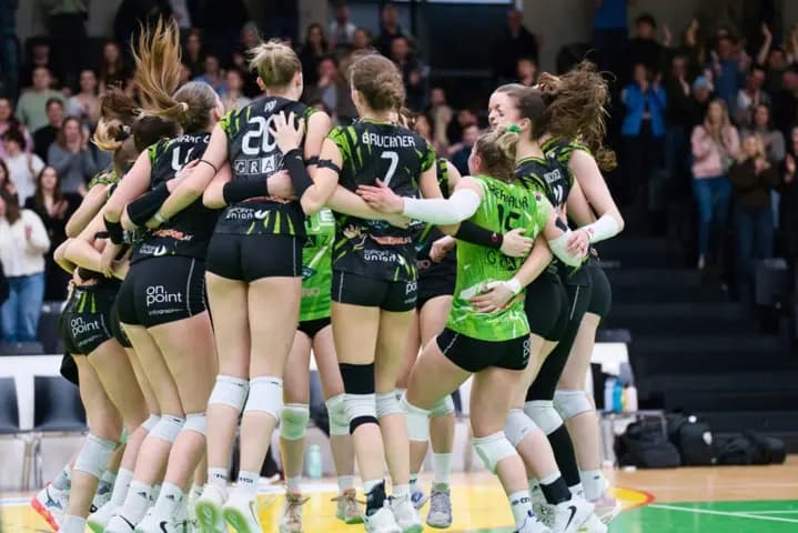 UVC Graz Damen erkämpfen sich Matchball