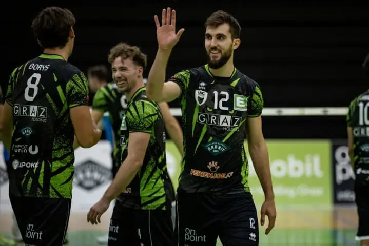 UVC Graz Herren mit 3 Punkten aus 2 Spielen / Damen souverän