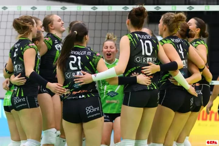 UVC Graz Damen punkten voll / Herren mit 0:3 Niederlage