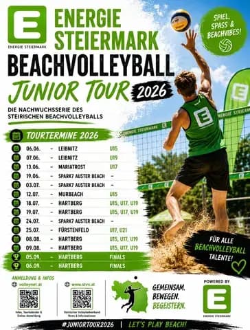 Termine Beach Volleyball Landesmeisterschaften & Junior Tour