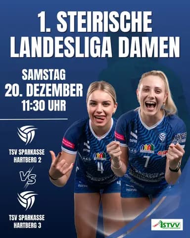 Mega-Volleyball-Wochenende in der Hartberg-Halle