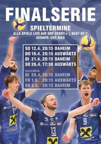Volleyball-Wochenende der Superlative mit Finalspiel 1